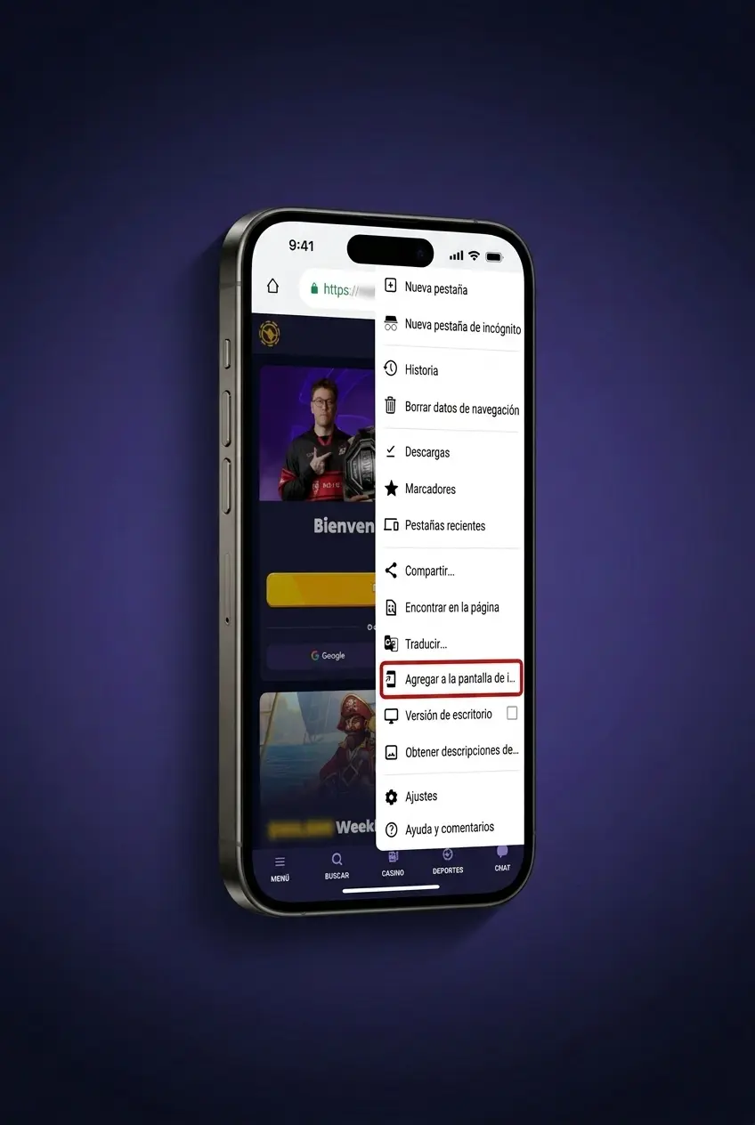 Guía visual de 4 pasos para descargar e instalar el APK de Roobet en dispositivos Android